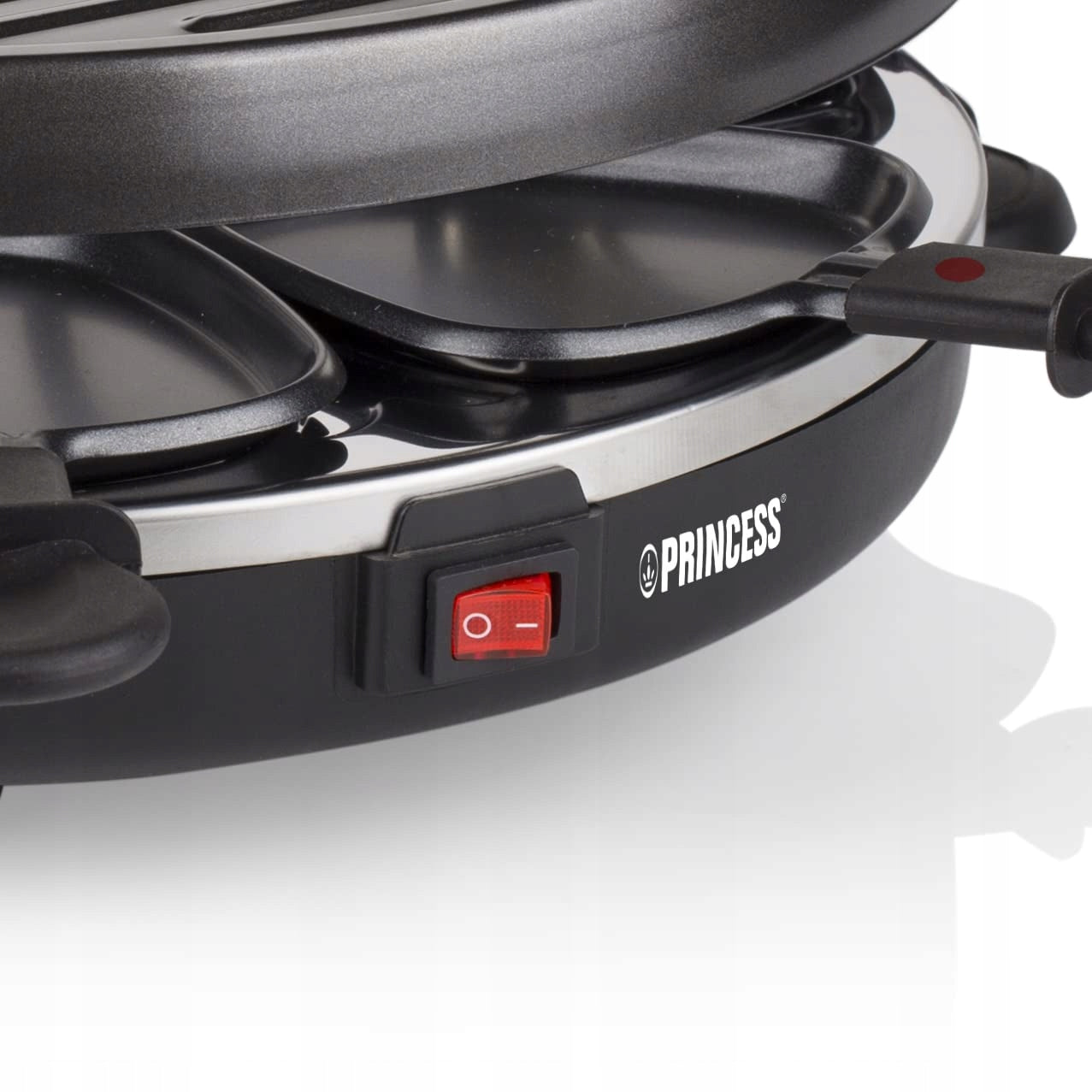 BBQ SET RACLETTE FOR 6 PEOPLE COATING 800W BLACK Brand Princess