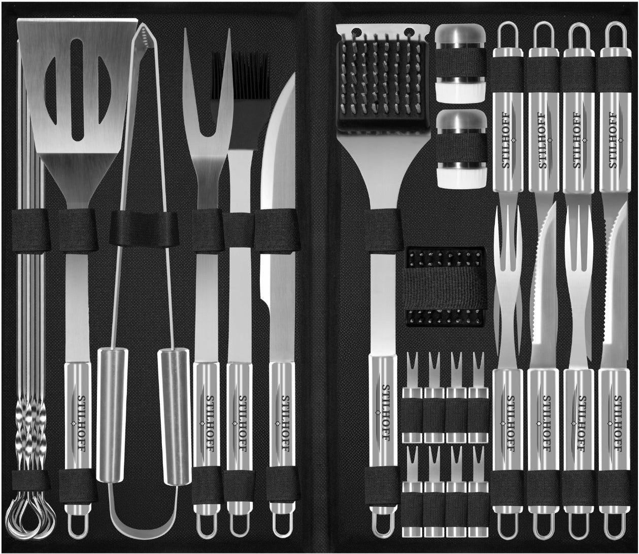 BBQ STILHOFF cutlery set accessories 35pcs 33+suitcase+burner Number of pieces in the package 35