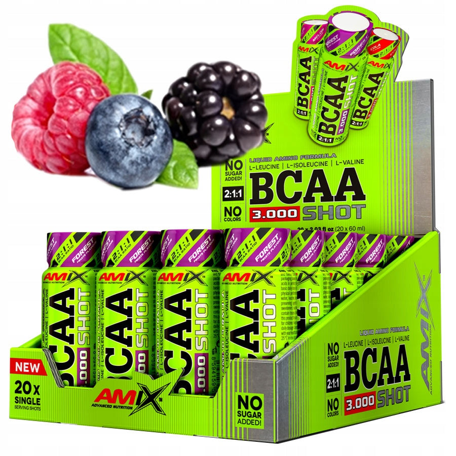 BCAA 20 Drinking Ampoules - Strong formula for soreness, for regeneration Amix