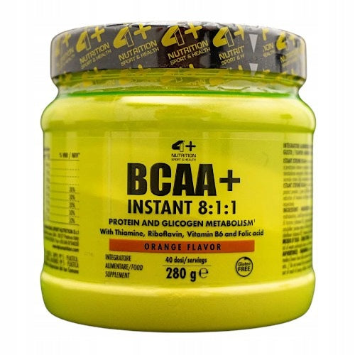 BCAA 4+ Nutrition 8:1:1 Amino Acids Regeneration Vitamins Orange Flavour Packaging status original