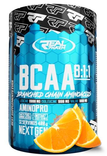 BCAA 8:1:1 Real Pharm 400g Instant Amino Acids with Leucine Regeneration and Strength