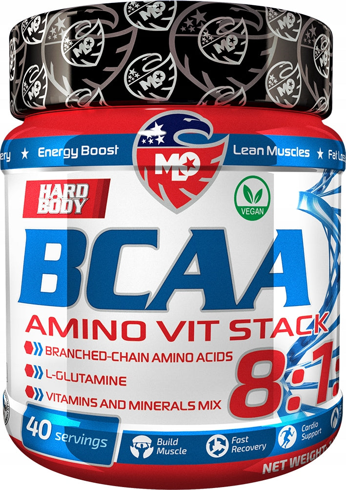 BCAA 8:1:1 amino acids, L-glutamine, multivitamin - Strawberry - Watermelon