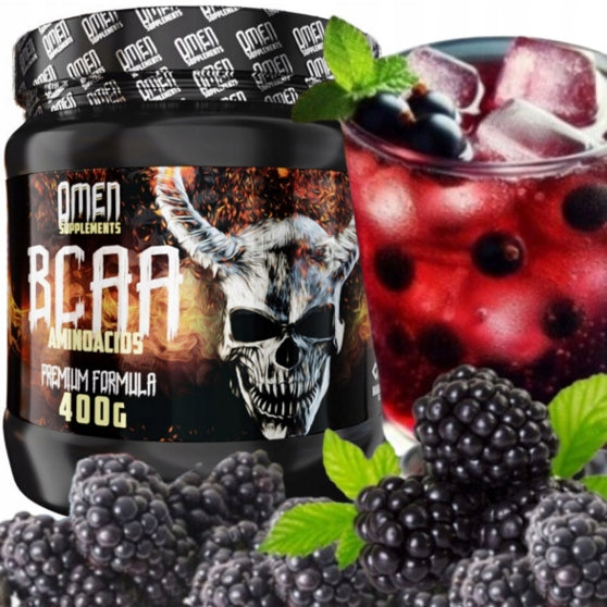 BCAA AMINO ACIDS regeneration renewal Omen BCAA 400g BLUE RASPBERRY