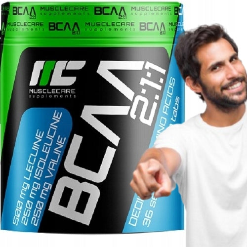 BCAA AMINO ACIDS tablets REGENERATION Muscle Care Bcaa 2:1:1 180 tabs