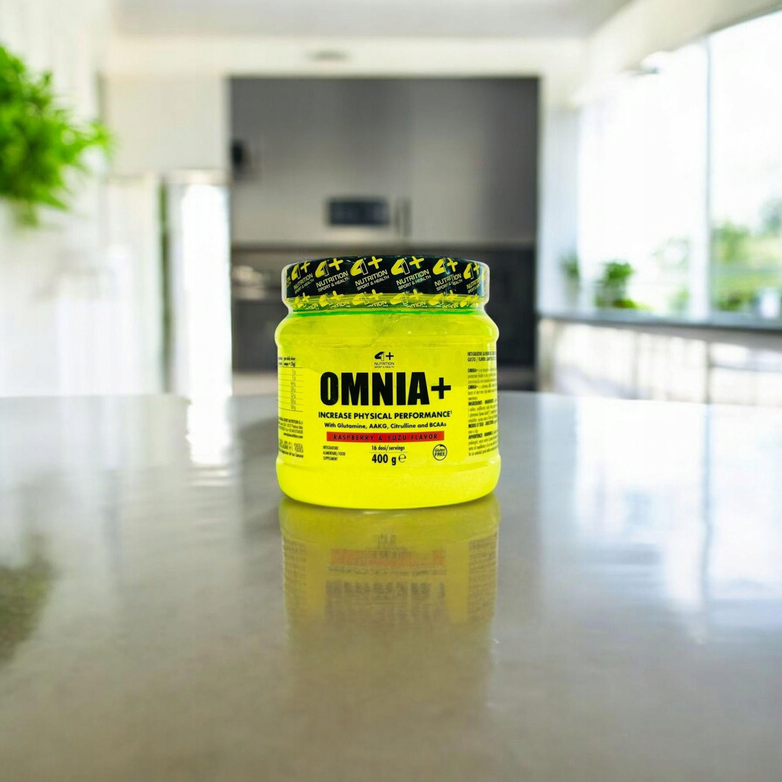 BCAA Amino Acids Creatine Glutamine AAKG Citrulline Omnia+ 400g 4+ NUTRITION Packaging status original