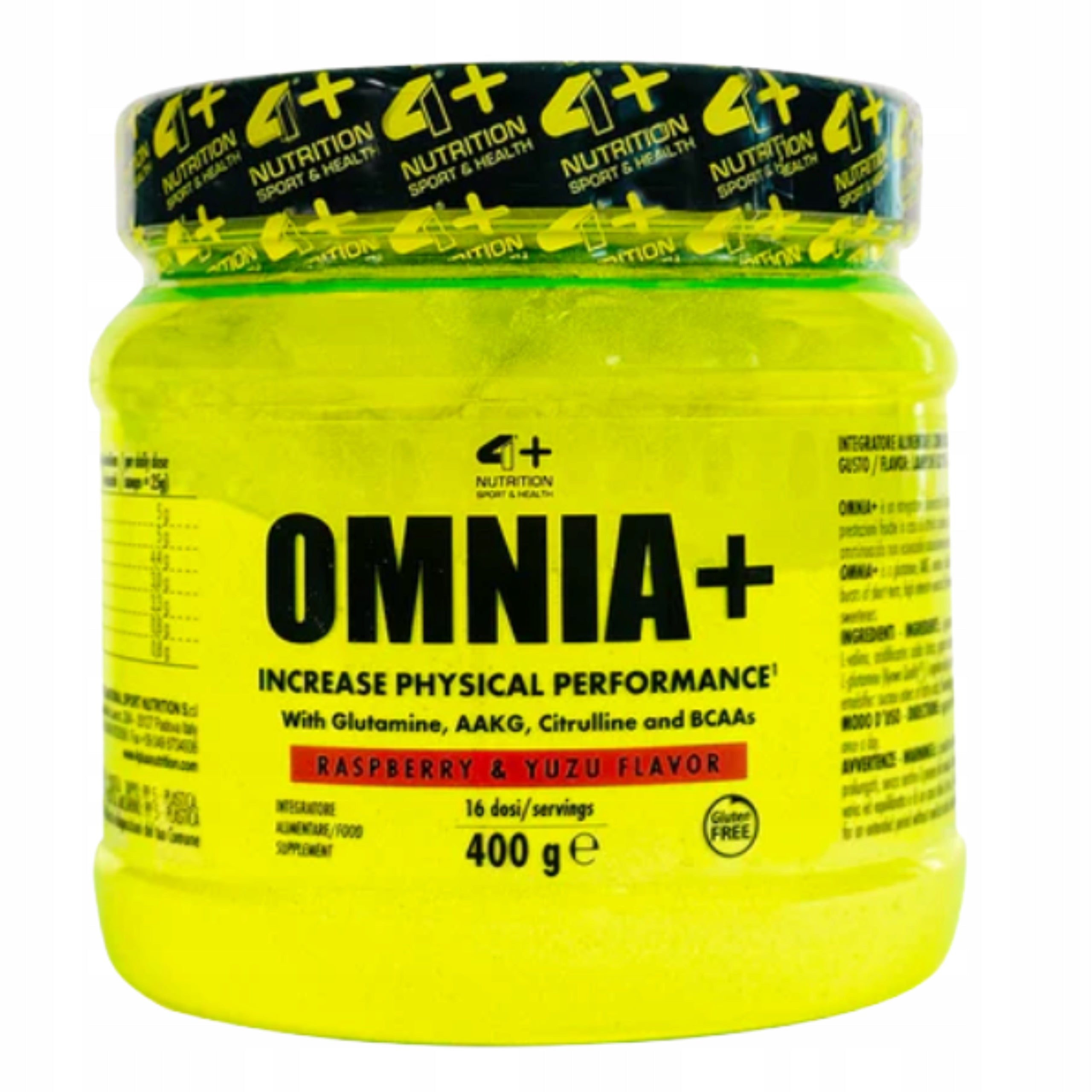 BCAA Amino Acids Creatine Glutamine AAKG Citrulline Omnia+ 400g 4+ NUTRITION