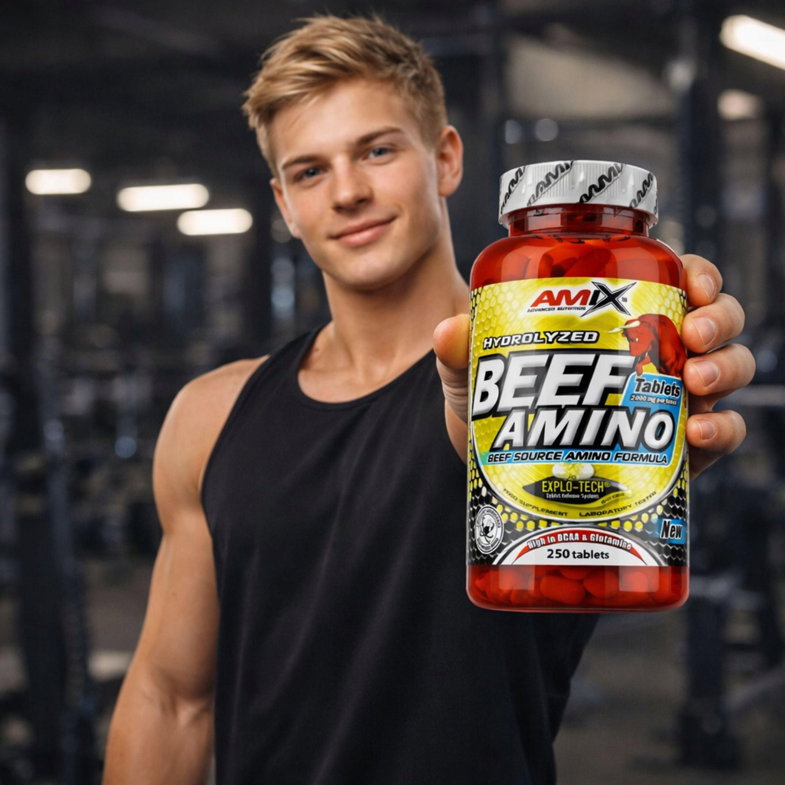 BCAA Beef Amino Acids EAA with Arginine Muscle Regeneration 250 tablets Expiration date at least six months from the date of purchase