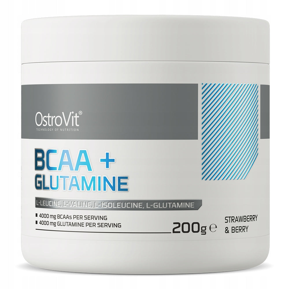 BCAA + Glutamine powder 200 g OstroVit 200 g strawberry
