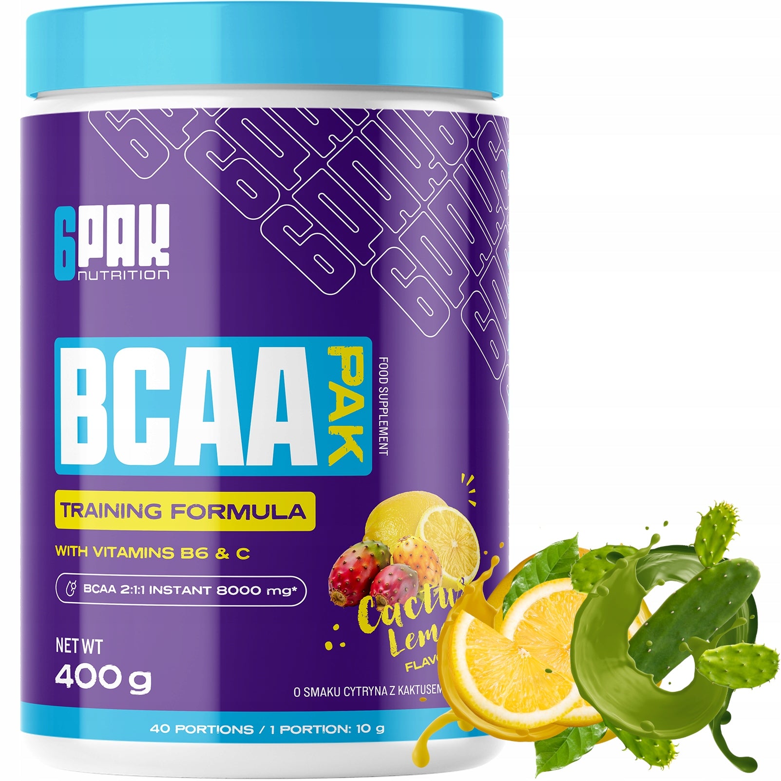 BCAA Instant 8000 mg Amino Branched + Vitamins Regeneration L-Leucine