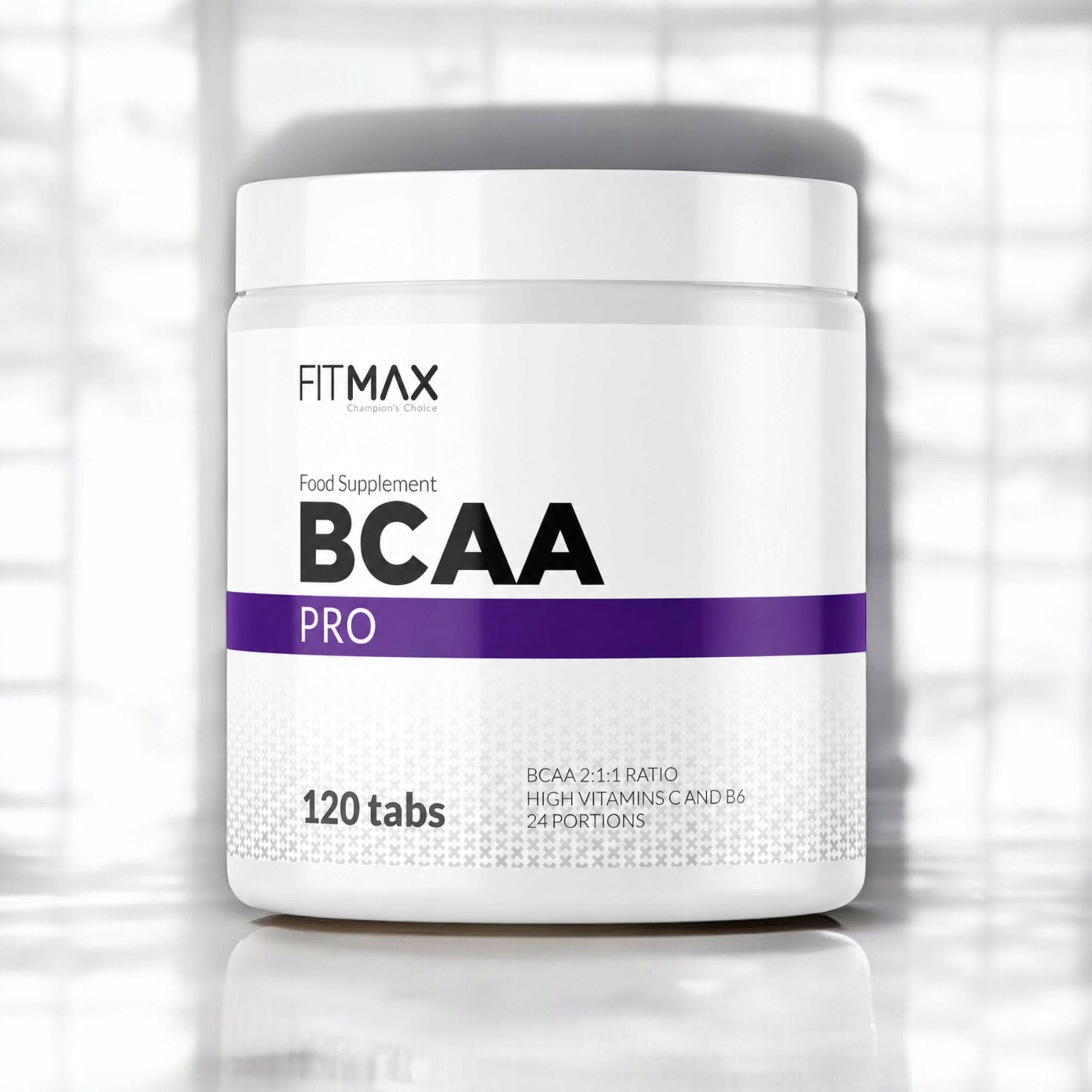BCAA Pro 4200 120 tablets Anabolic amino acids Regeneration FITMAX Expiration date at least six months from the date of purchase