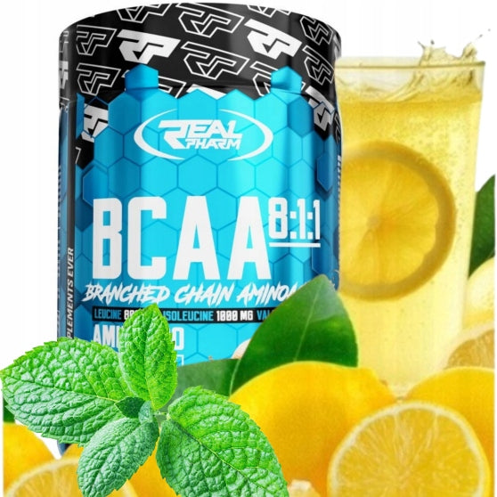 BCAA regeneration Real Pharm BCAA 8:1:1 Instant 400g LEMON MINT