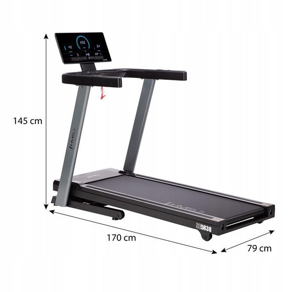 BE5838 ELECTRIC TREADMILL HMS Additional features Bluetooth speakers place for water bottle place for mobile phone/tablet foldable
