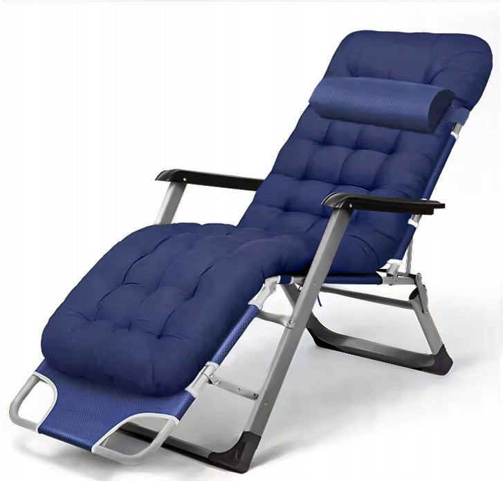 BEACH CHAIR FOLDING METAL WITH BOX BLUE FOLDING Frame material metal