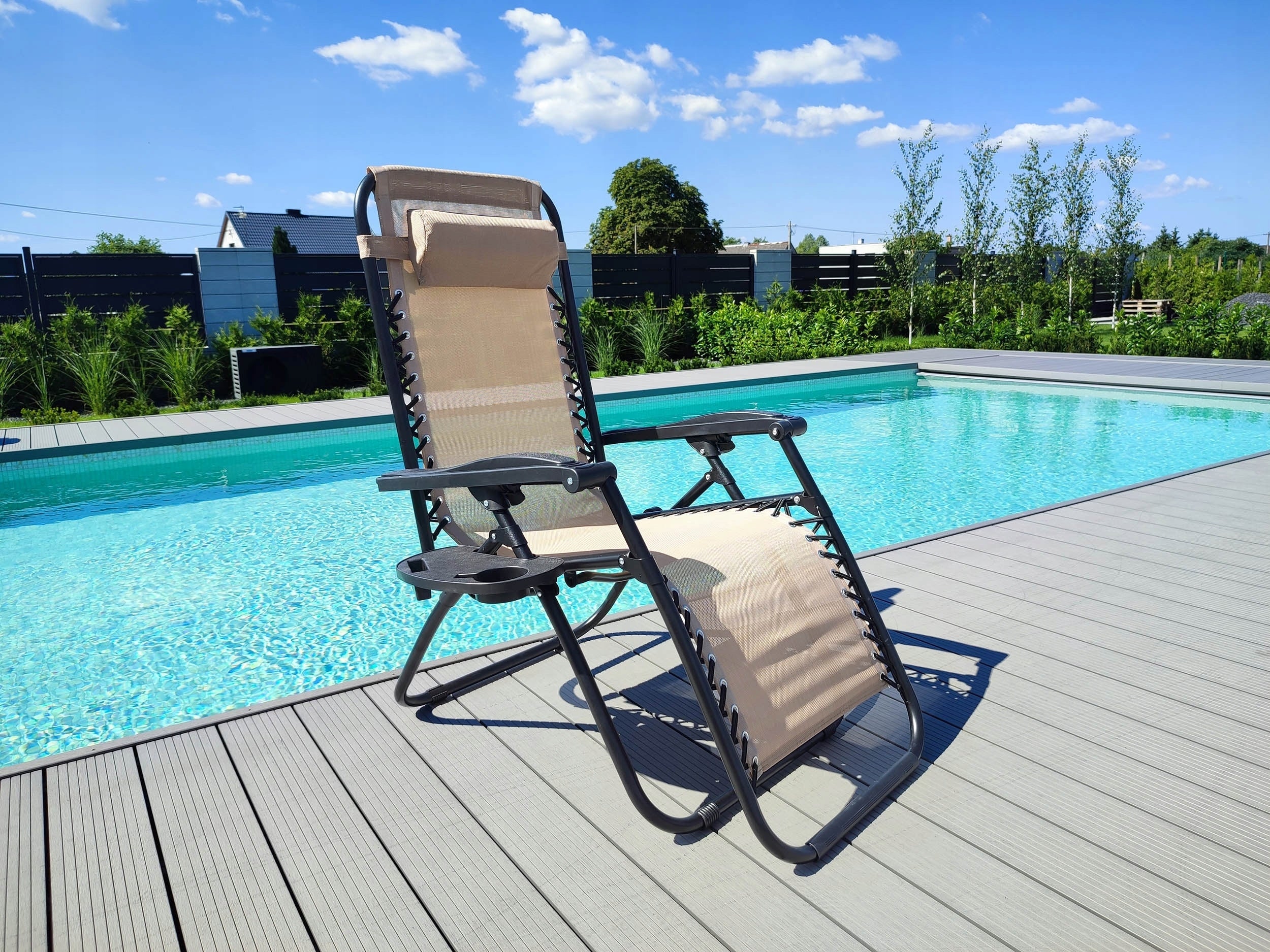 BEACH CHAIR GARDEN FOLDING ARMCHAIR FOR CAMPING TERRACE ZERO GRAVITY Manufacturer code 067088MG