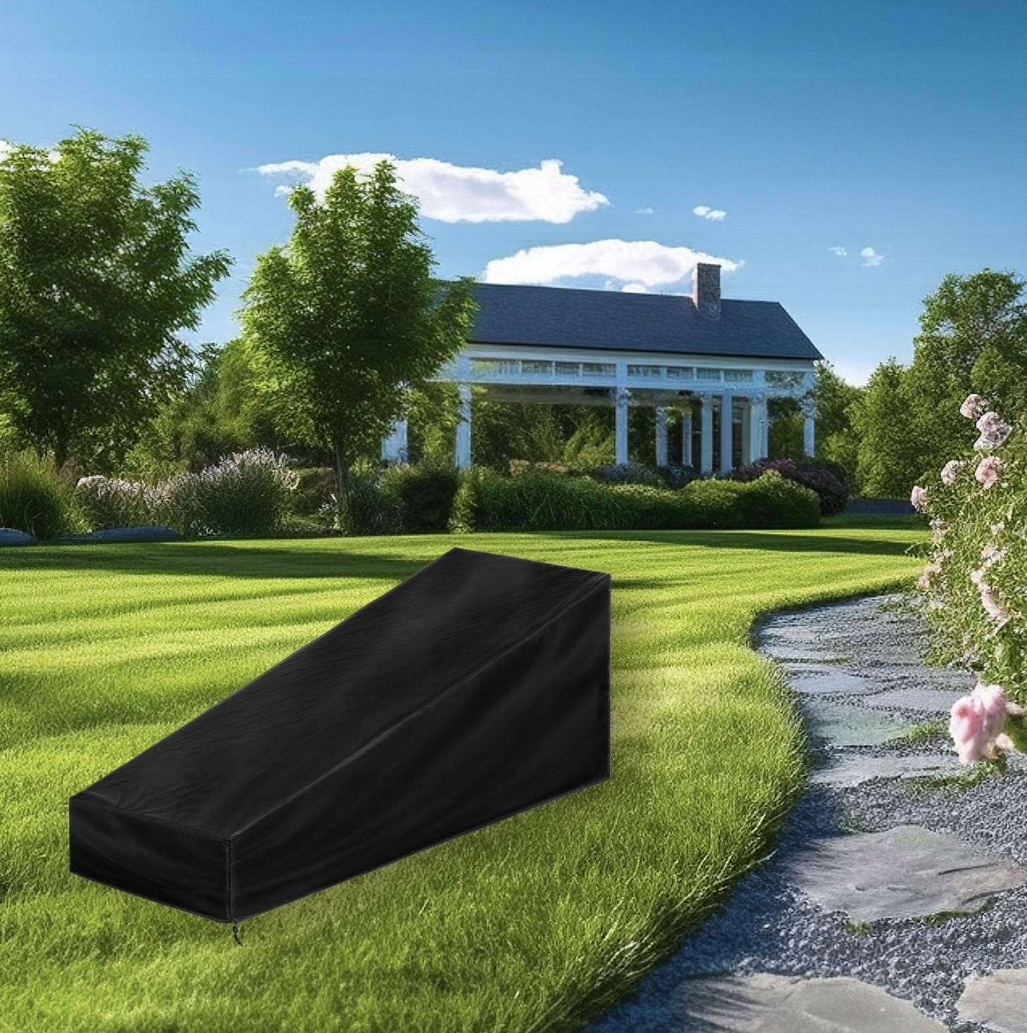 BEACH GARDEN LOUNGER COVER WATERPROOF STRONG PROTECTOR 200x75 CM Packaging status original