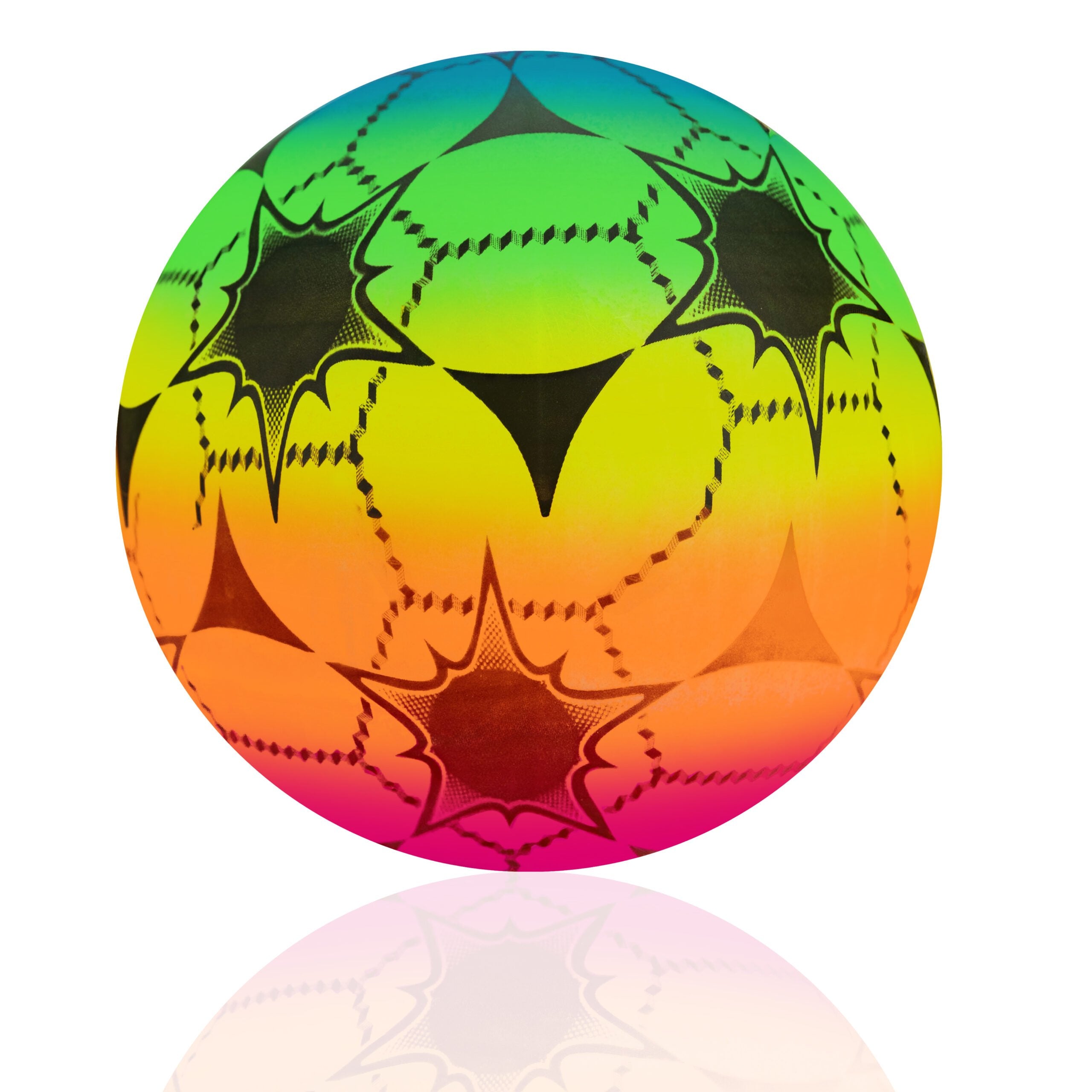 BEACH GARDEN RUBBER BALL WATERPROOF FOR PLAY RAINBOW FUN FOR KIDS Kind rubber