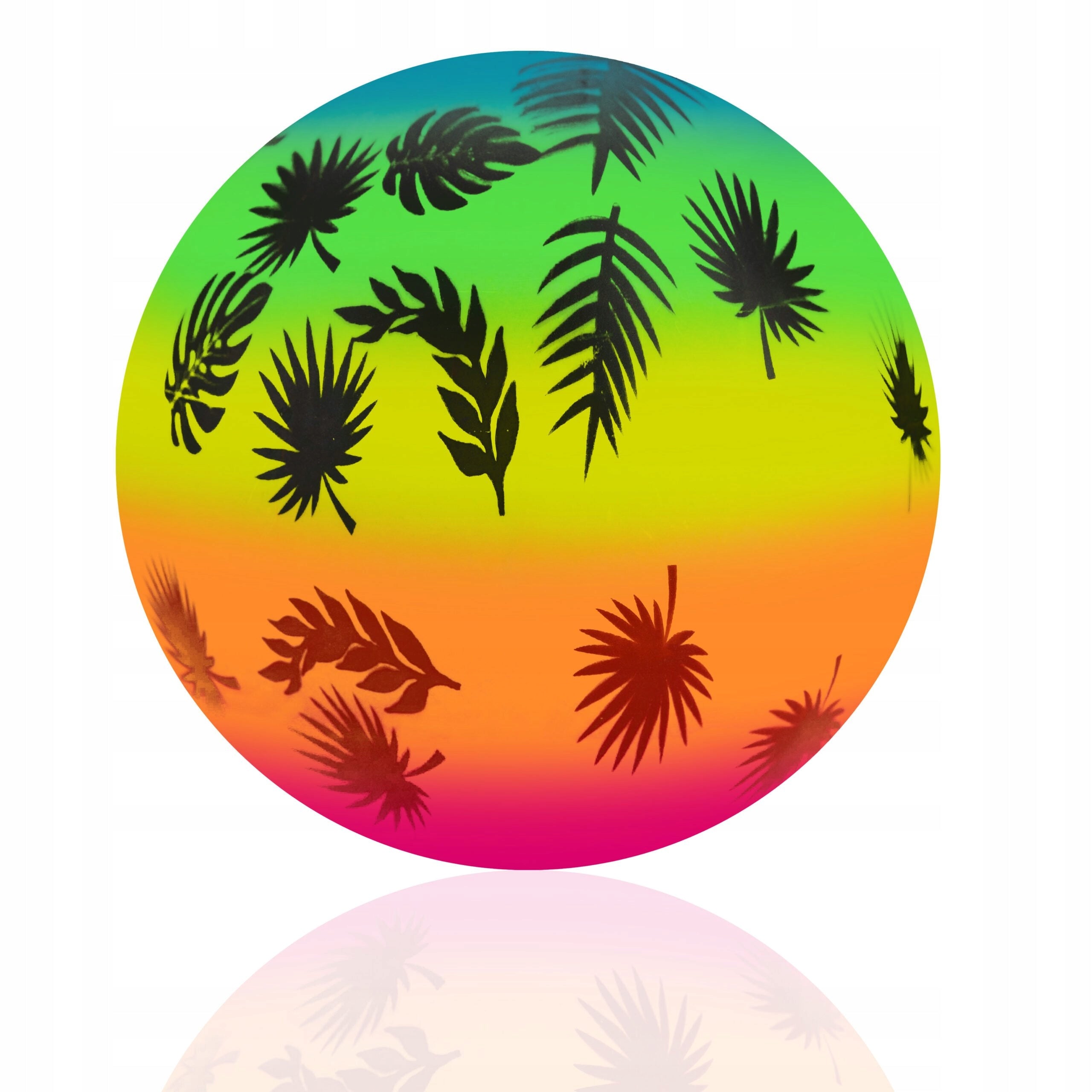 BEACH GARDEN RUBBER BALL WATERPROOF FOR PLAY RAINBOW FUN FOR KIDS