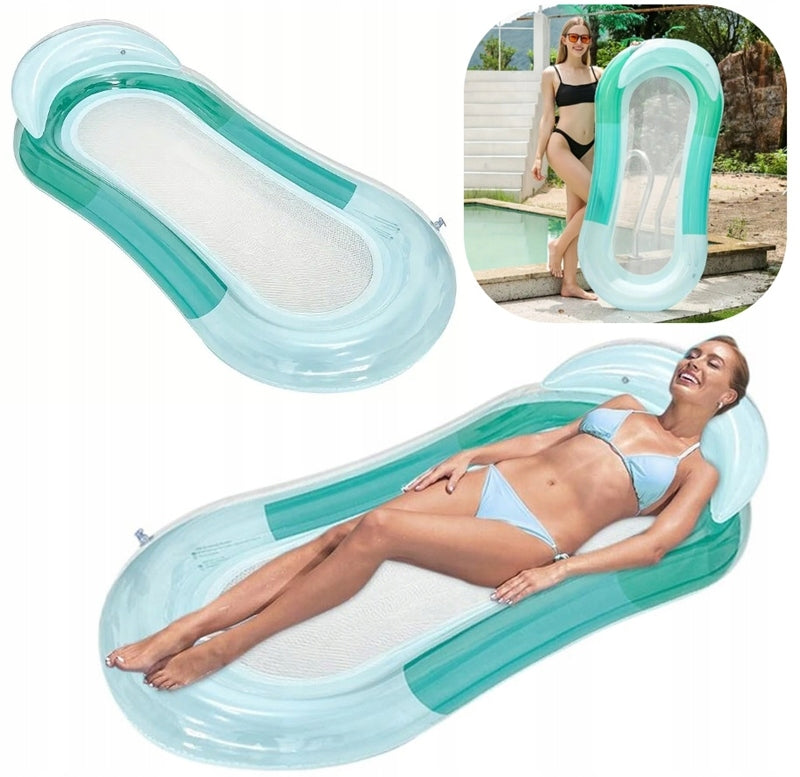 BEACH INFLATABLE MATTRESS FOR SWIMMING POOL BESTWAY BOTTOM MESH WITH BACKREST Packaging status original