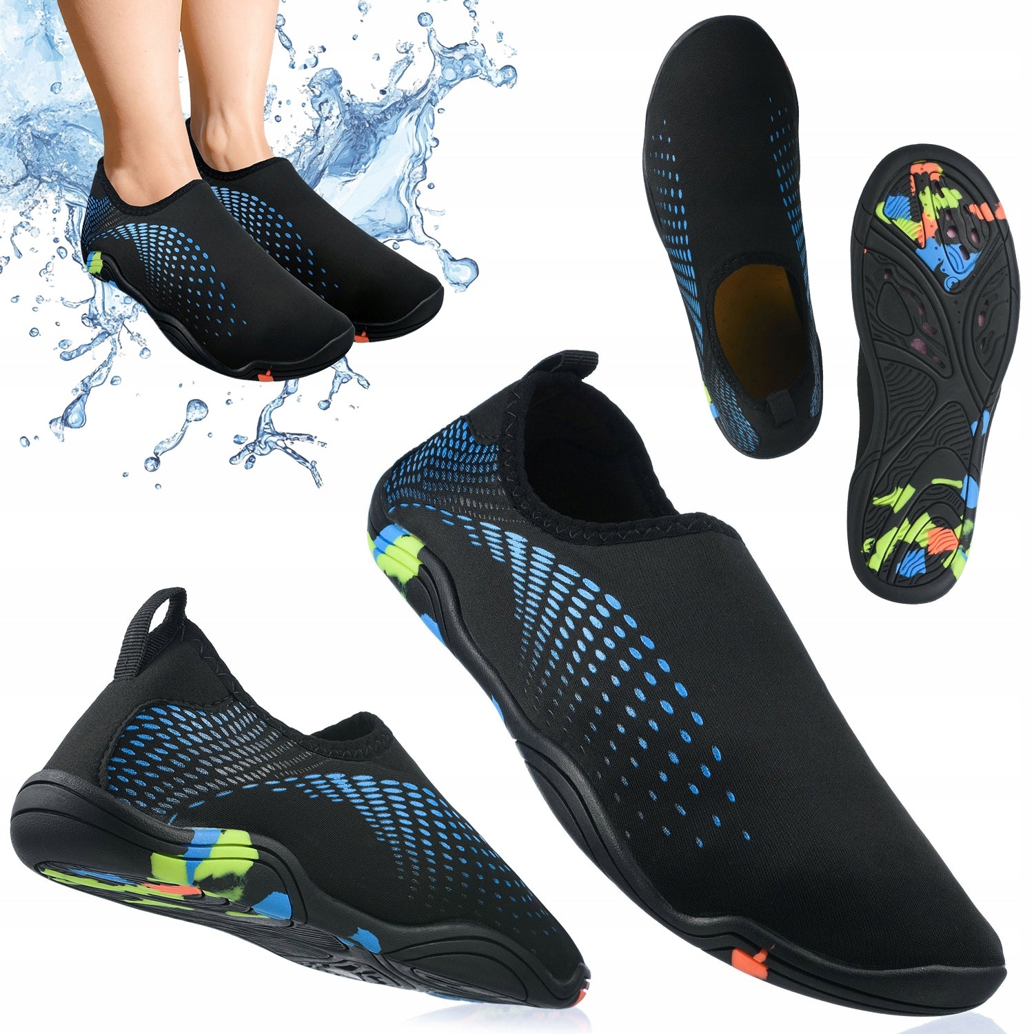 BEACH SWIMMING SHOES SLIP-ON FOR MEN'S SEA URCHINS r.42 OUTTEC