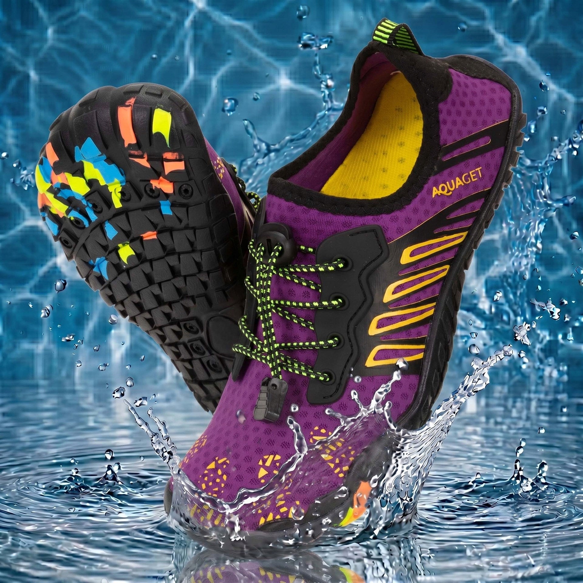 BEACH SWIMMING WATER SHOES FOR BEACH KAYAK REEF WOMEN'S SEA URCHINS r. 39 PRO Brand AQUAGET