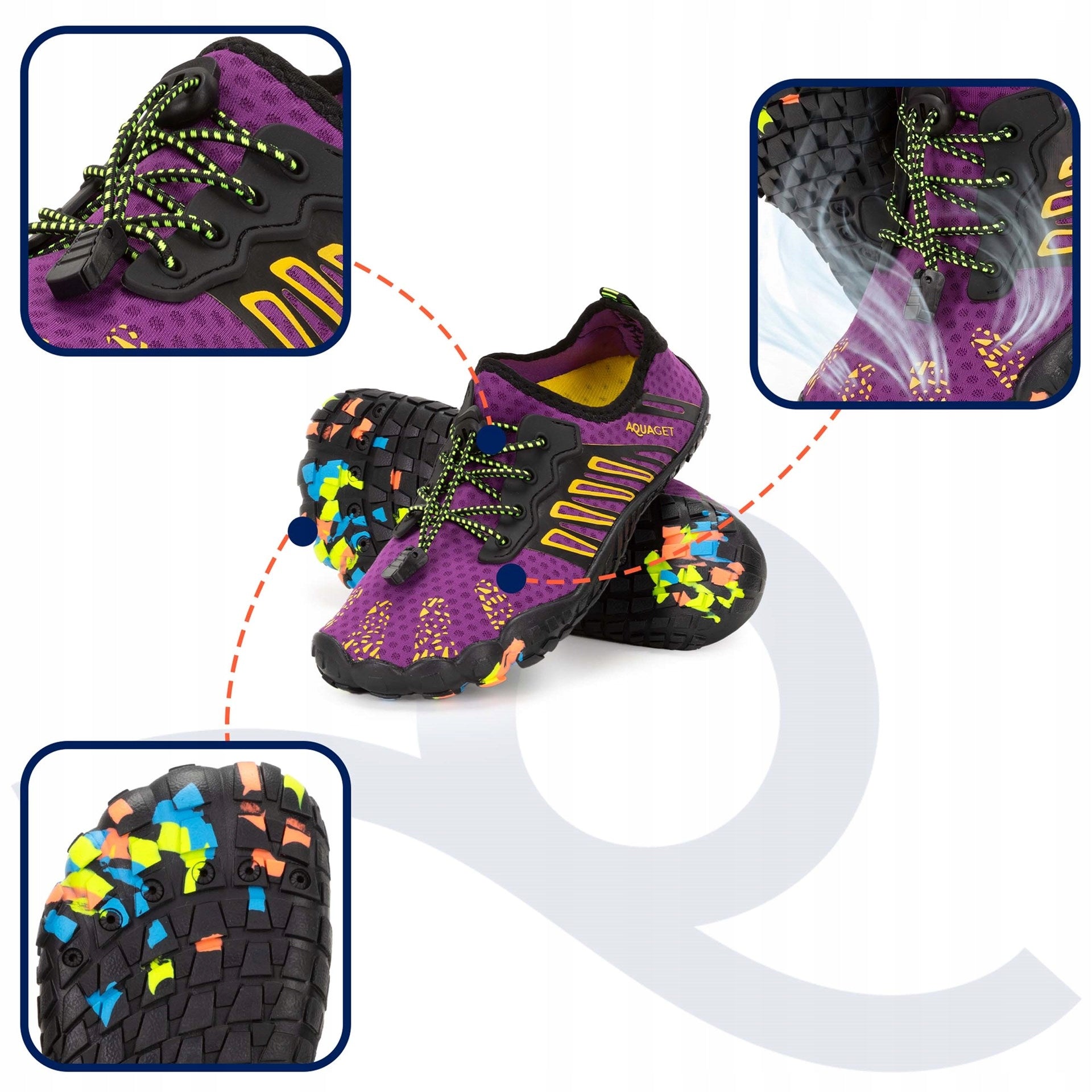 BEACH SWIMMING WATER SHOES FOR BEACH KAYAK REEF WOMEN'S SEA URCHINS r. 39 PRO Model AQ0082 BUTY DO WODY DAMSKIE 39