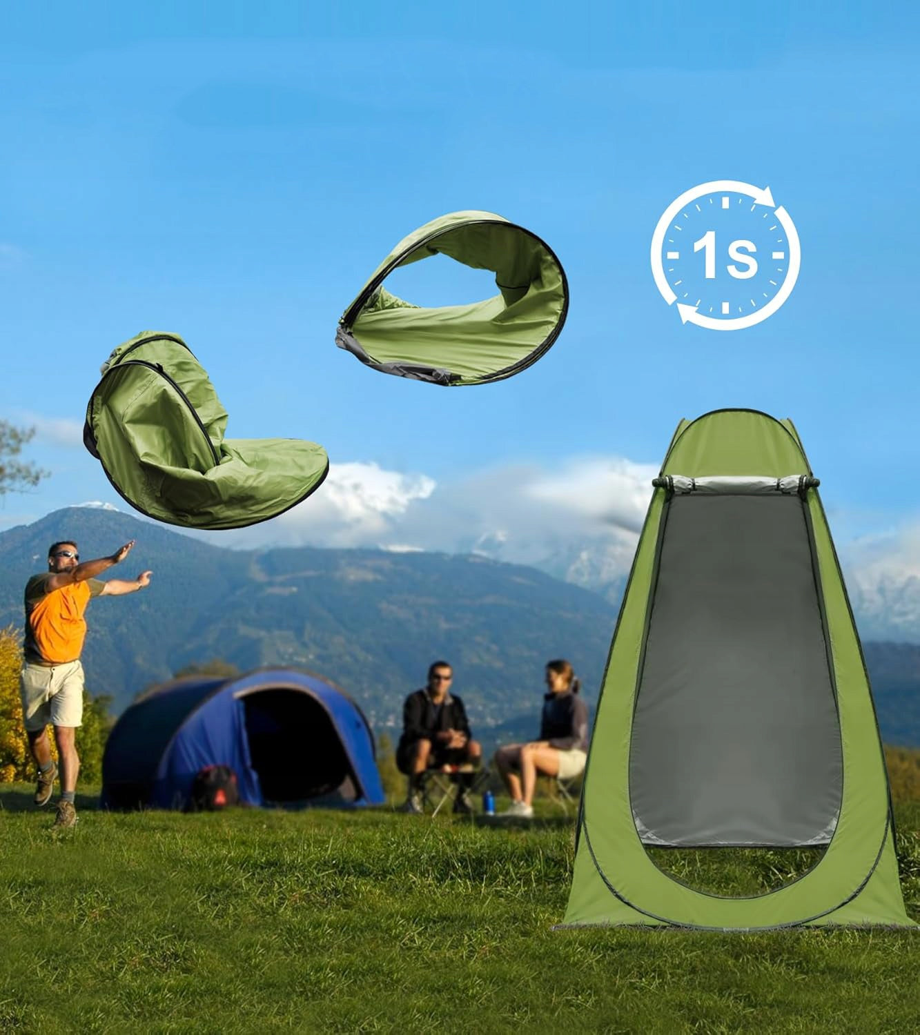BEACH TENT FOR SHOWER CHANGING ROOM TOILET AUTOMATIC POP-UP Brand no brand