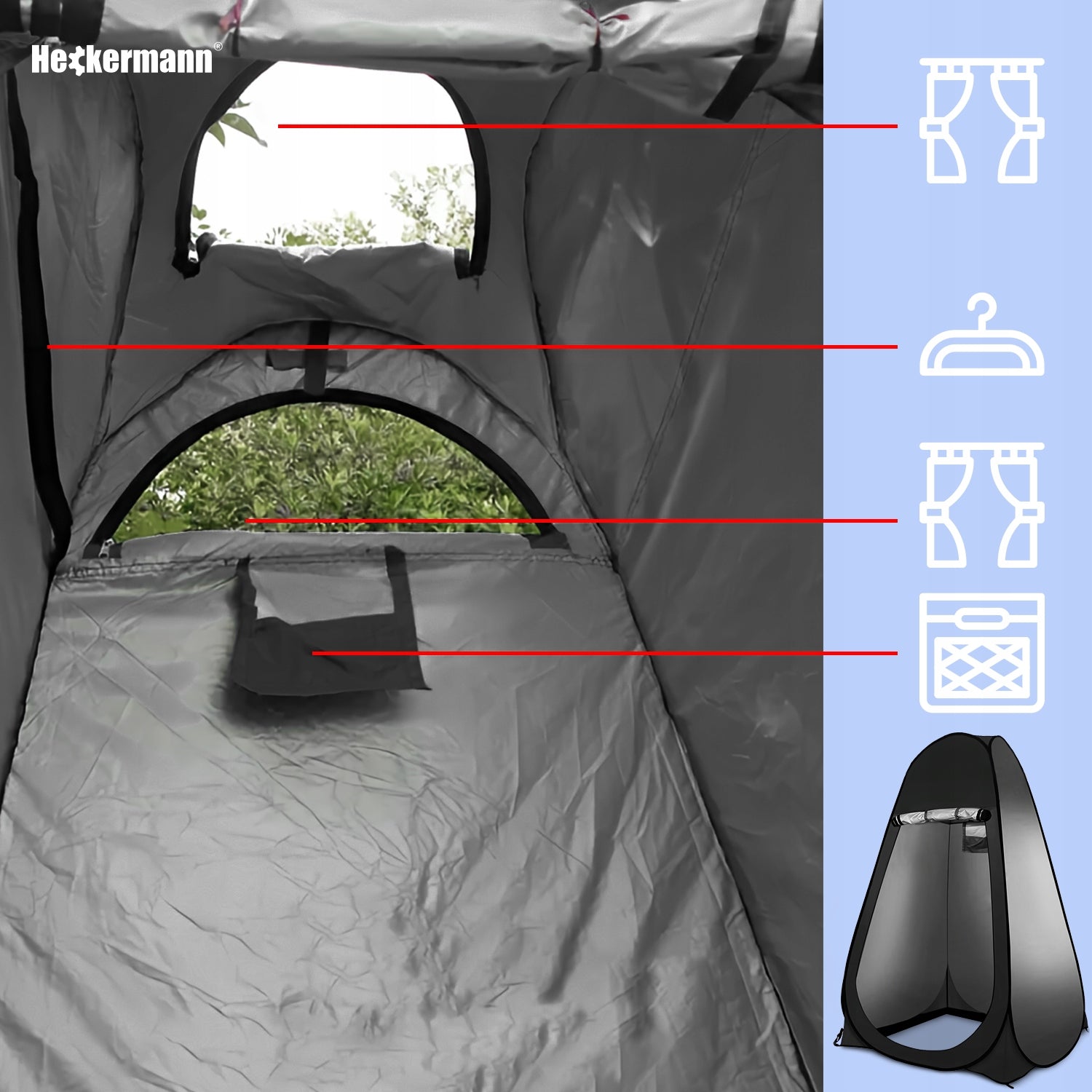 BEACH TENT FOR SHOWER CHANGING ROOM TOILET PORTABLE CAMPING 120cm Brand no brand