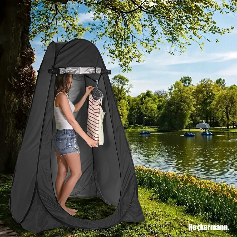 BEACH TENT FOR SHOWER CHANGING ROOM TOILET PORTABLE CAMPING 120cm Model Przebieralnia Czarna 120cm
