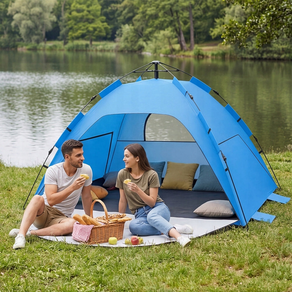 BEACH TENT KEEPS YOU COOL AND DRY INSIDE PERFECT FOR SUNNY DAYS Waterproofness less than 1500 mm