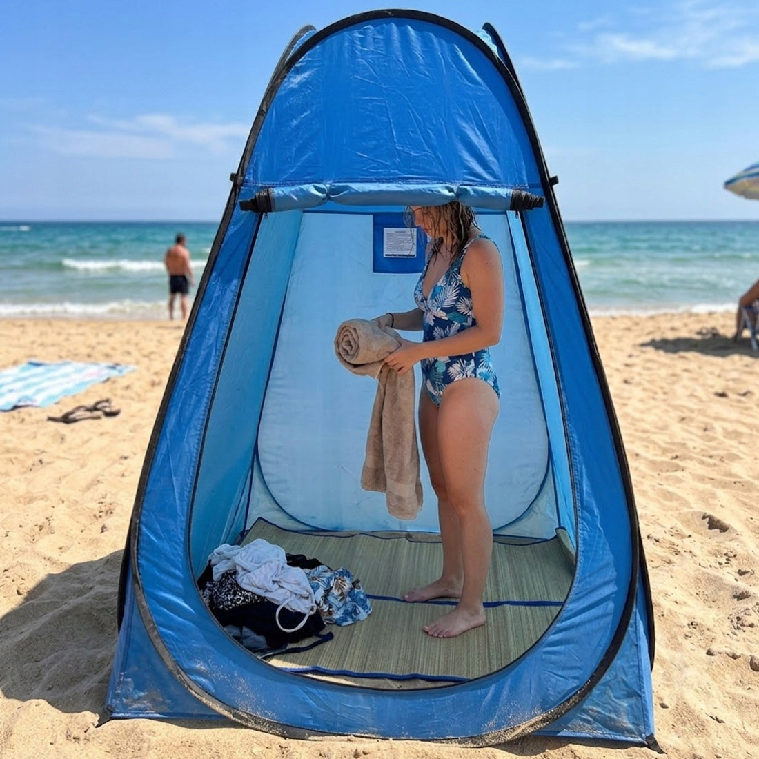 BEACH TENT SELF-FOLDING CHANGING ROOM SHOWER TOURIST TOILET Number of people 2