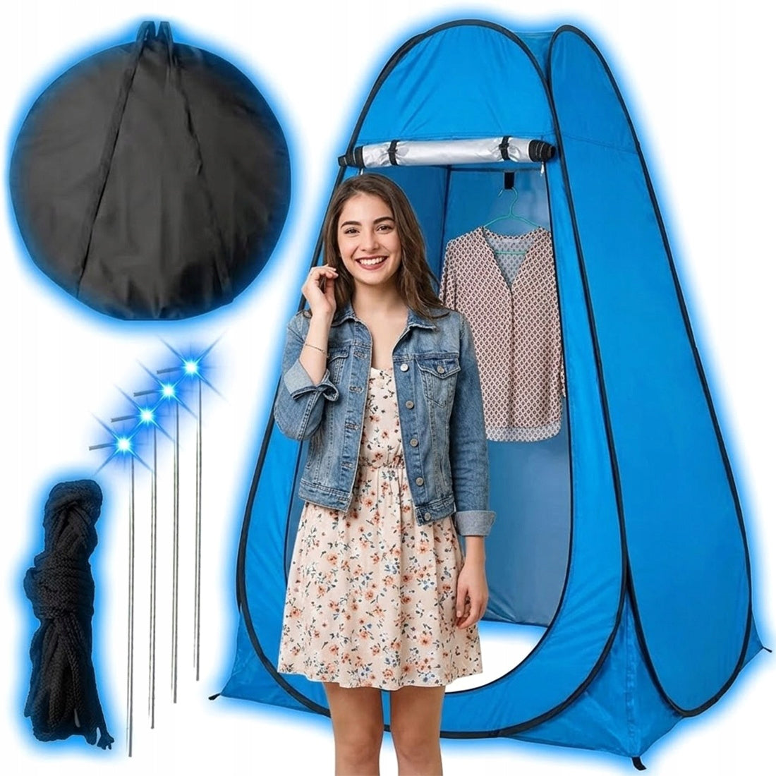 BEACH TENT SELF-FOLDING CHANGING ROOM SHOWER TOURIST TOILET
