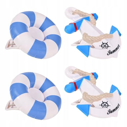BEACH TOWEL CLIPS DECKCHAIR PLIERS 4 PIECES METAL STEEL Brand no brand