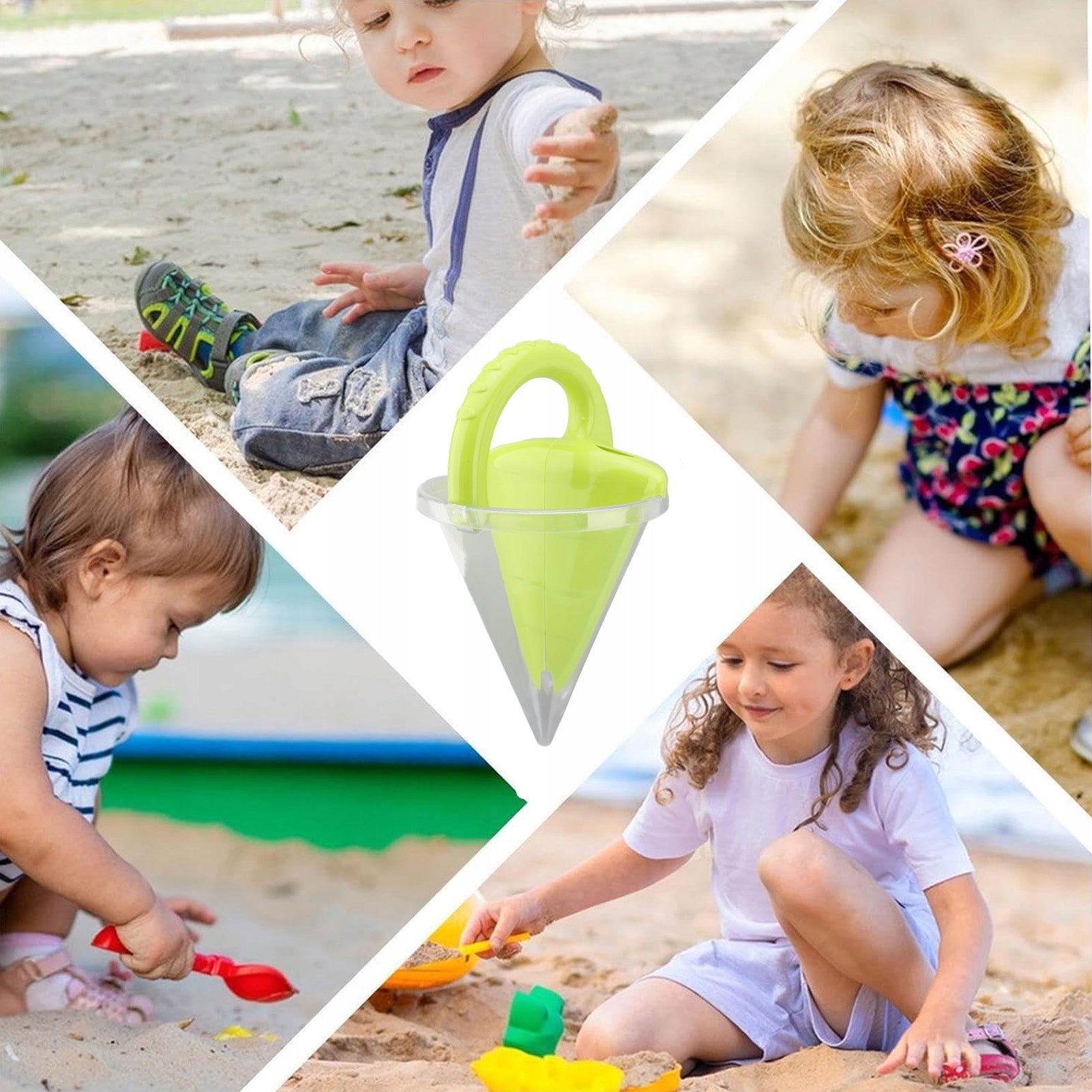 BEACH TOY IN THE SHAPE OF A DIY SAND FUNNEL Brand no brand