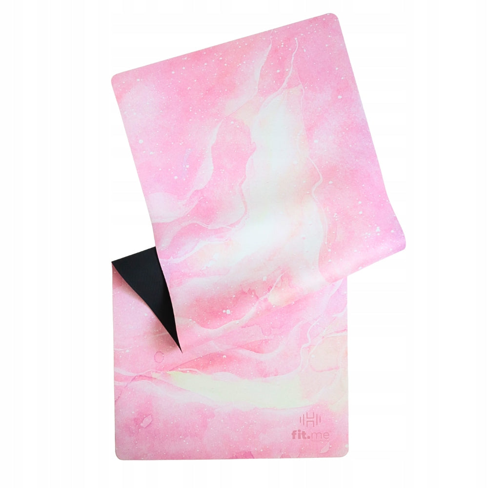 BEAUTIFUL PREMIUM EXERCISE YOGA MAT STABLE SUEDE SOFT 4 MM WITH PATTERN Brand fitME