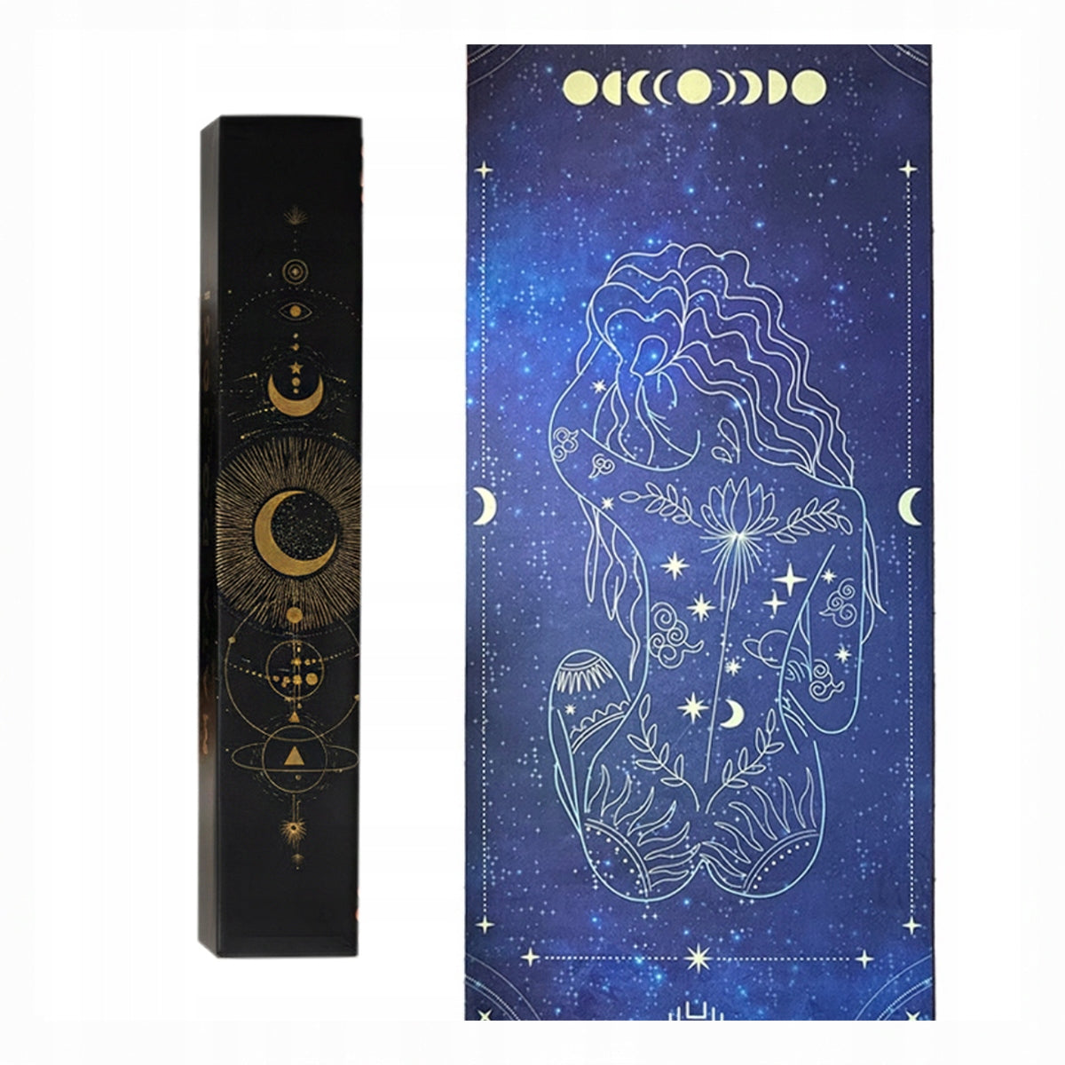 BEAUTIFUL PREMIUM YOGA MAT EXERCISE RUBBER PU PATTERN WOMAN ANTI-SLIP
