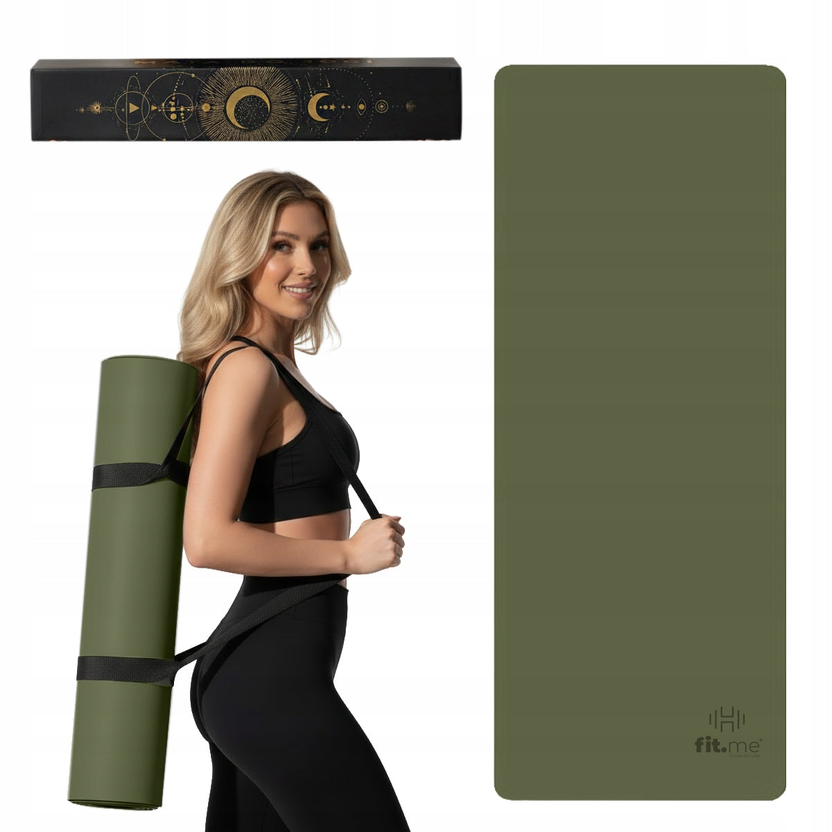 BEAUTIFUL PREMIUM YOGA MAT FITNESS EXERCISES NON-SLIP RUBBER PU