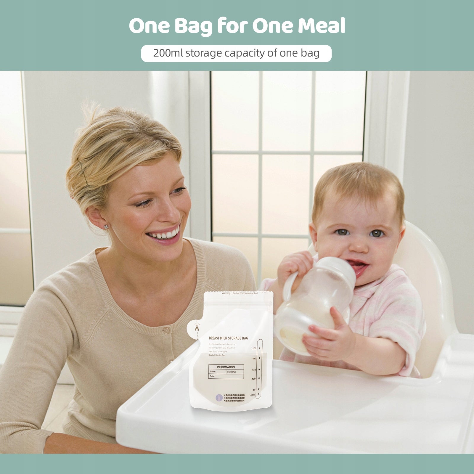 BEBEBAO Disposable breast milk storage bags 200 ml KU bags