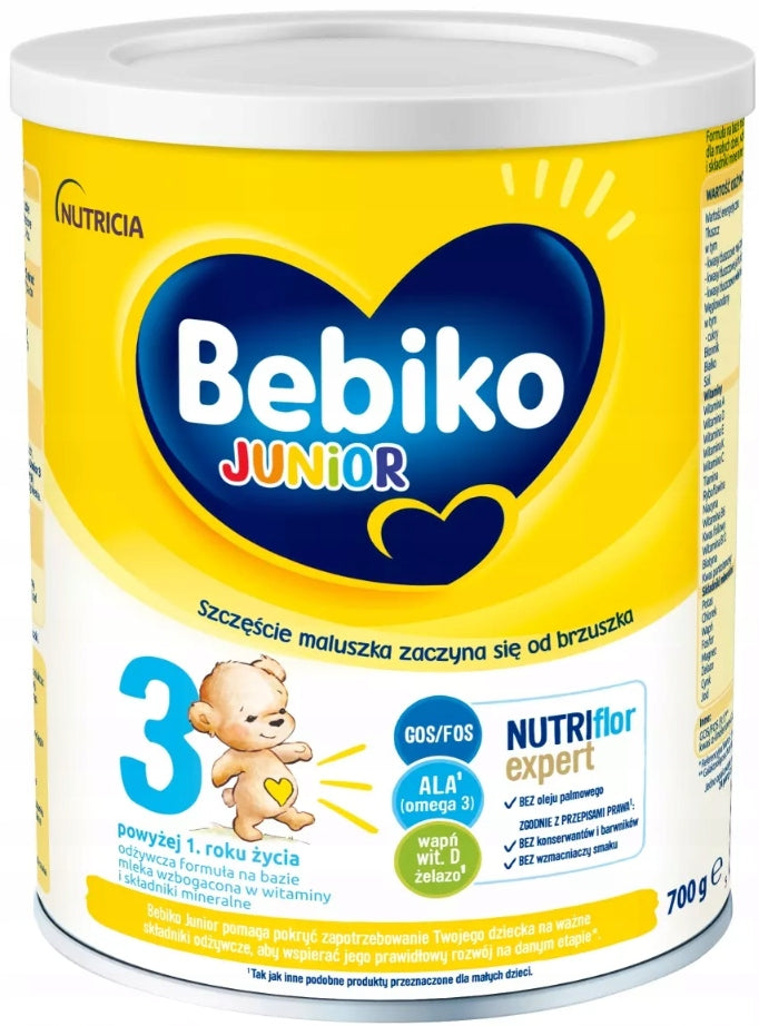 BEBIKO JUNIOR 3 NutriFlor formula based on milk over 1 year old 2x700 g Manufacturer code 5900852047572