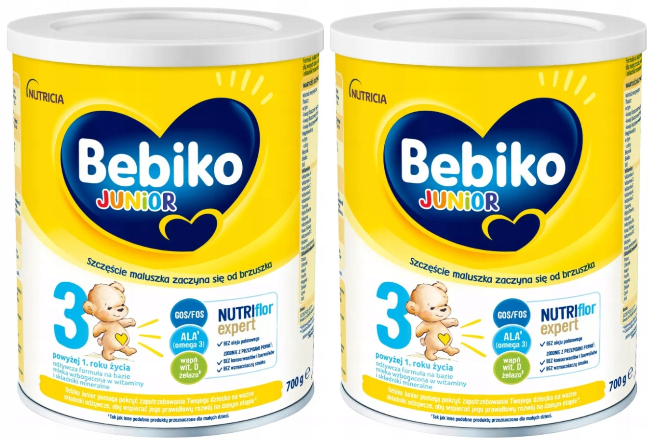 BEBIKO JUNIOR 3 NutriFlor formula based on milk over 1 year old 2x700 g