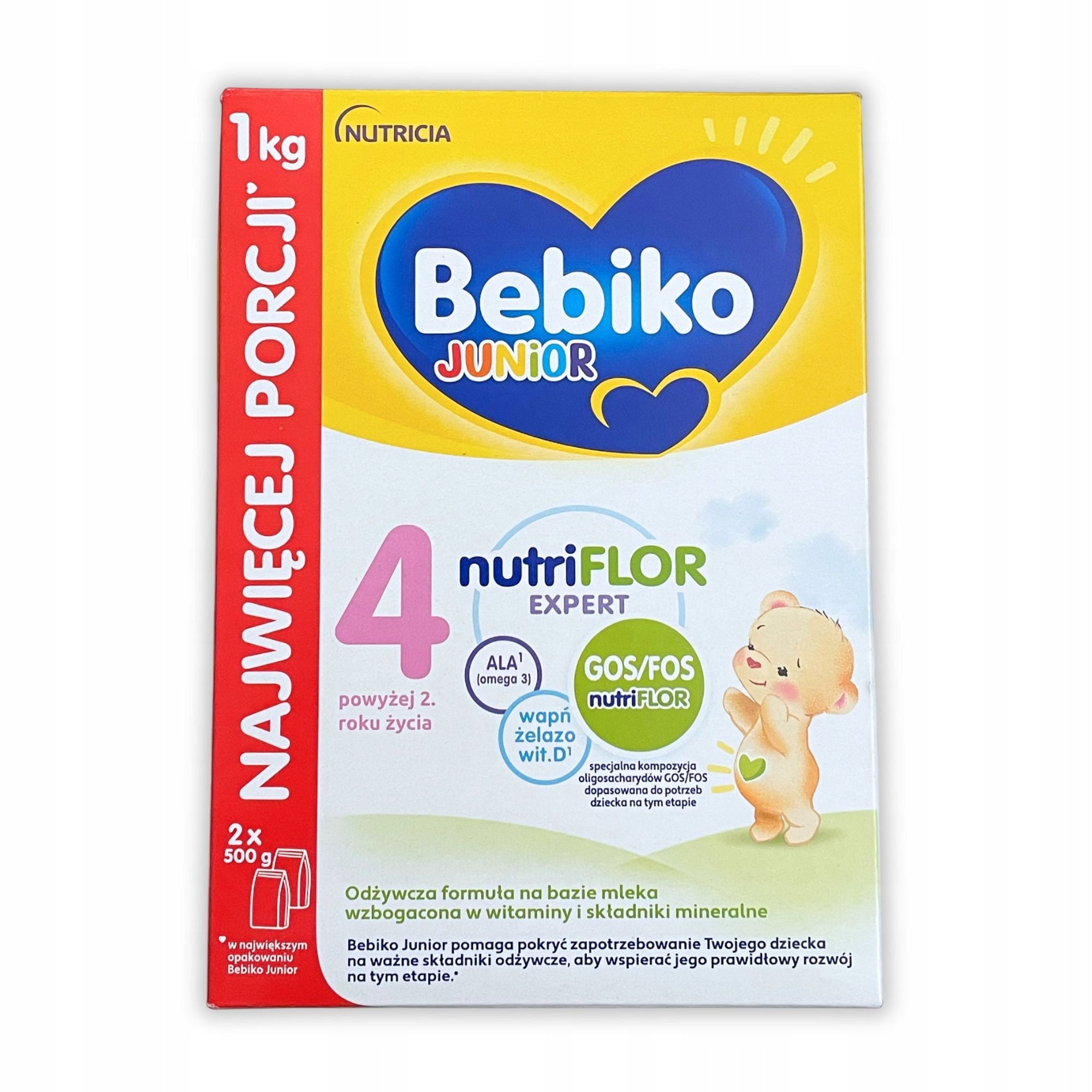 BEBIKO JUNIOR NUTRIflor Expert 4 over 2 years GOS FOS Set 2x 1000 g Medical device no