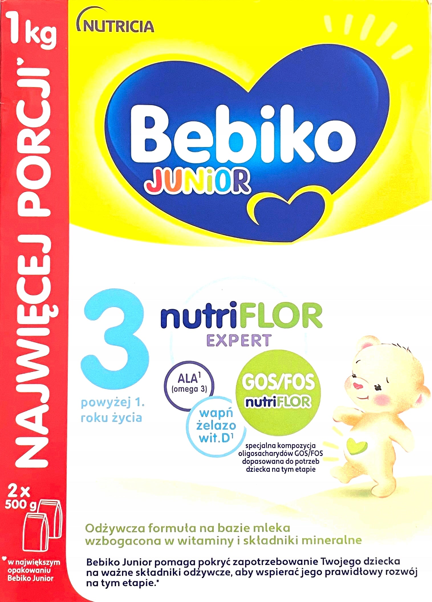 BEBIKO Junior 3 NUTRIflor Expert Powdered Milk over 1 year 1000g