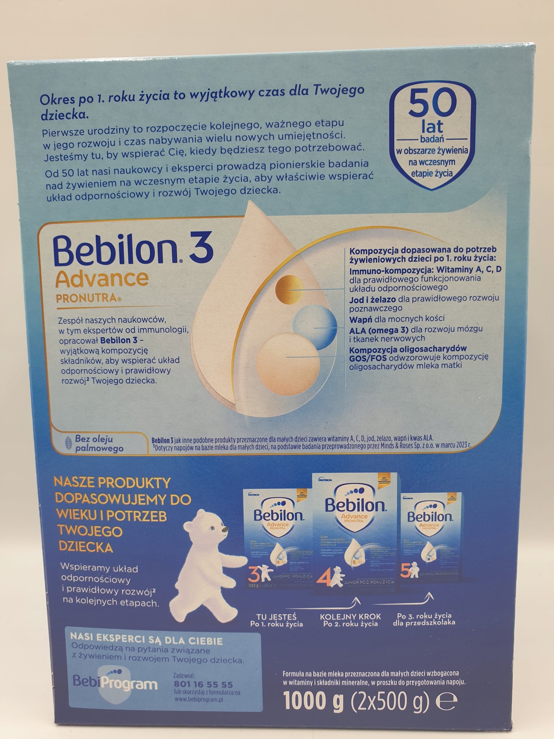 BEBILON 3 Advance Pronutra 1000 g Packaging status original