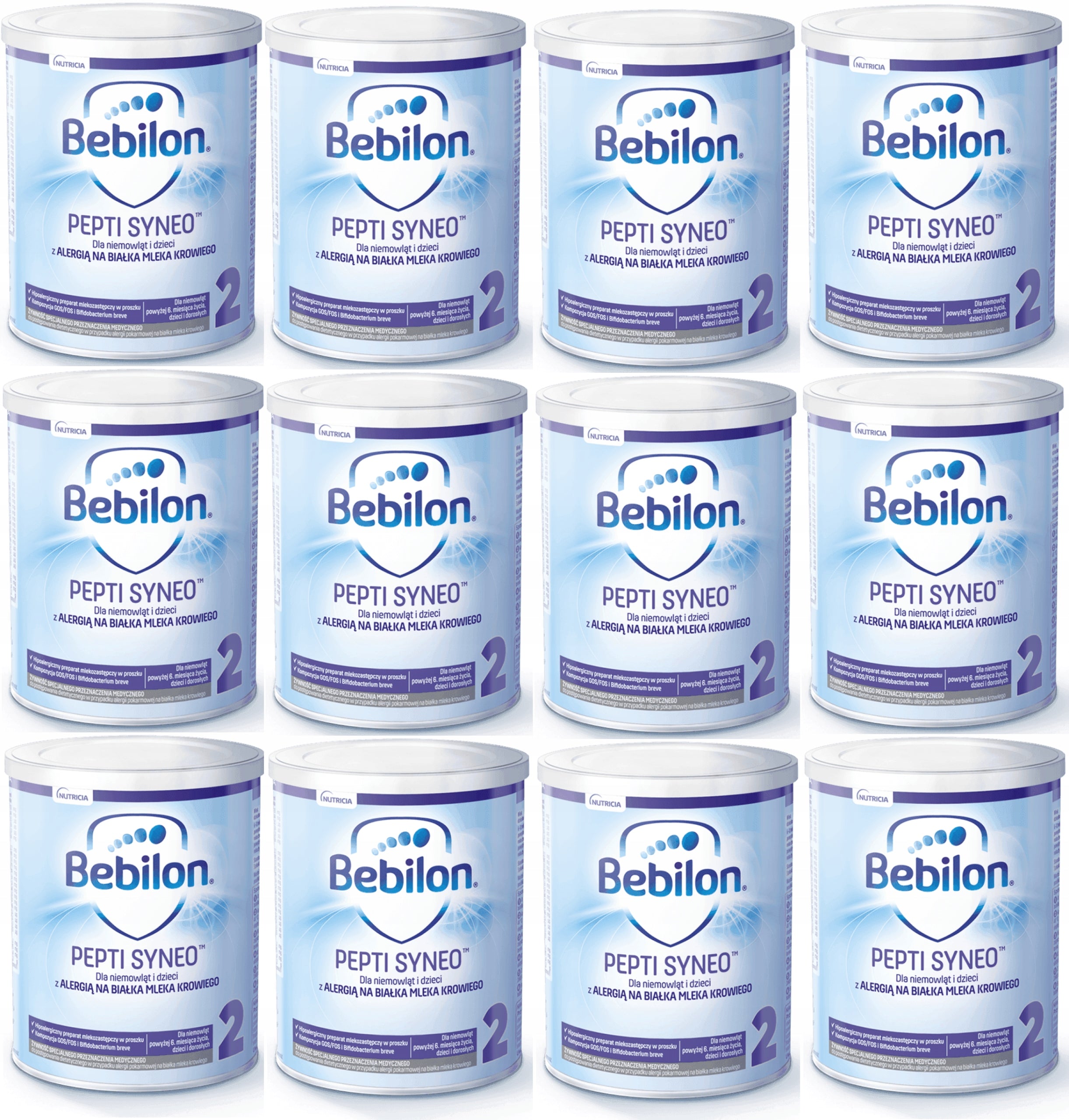 BEBILON PEPTI 2 SYNEO with DHA 12 X 400 grams