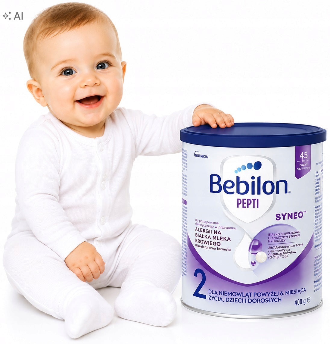BEBILON PEPTI SYNEO2 MILK POWDER 400 grams DHA milk replacer