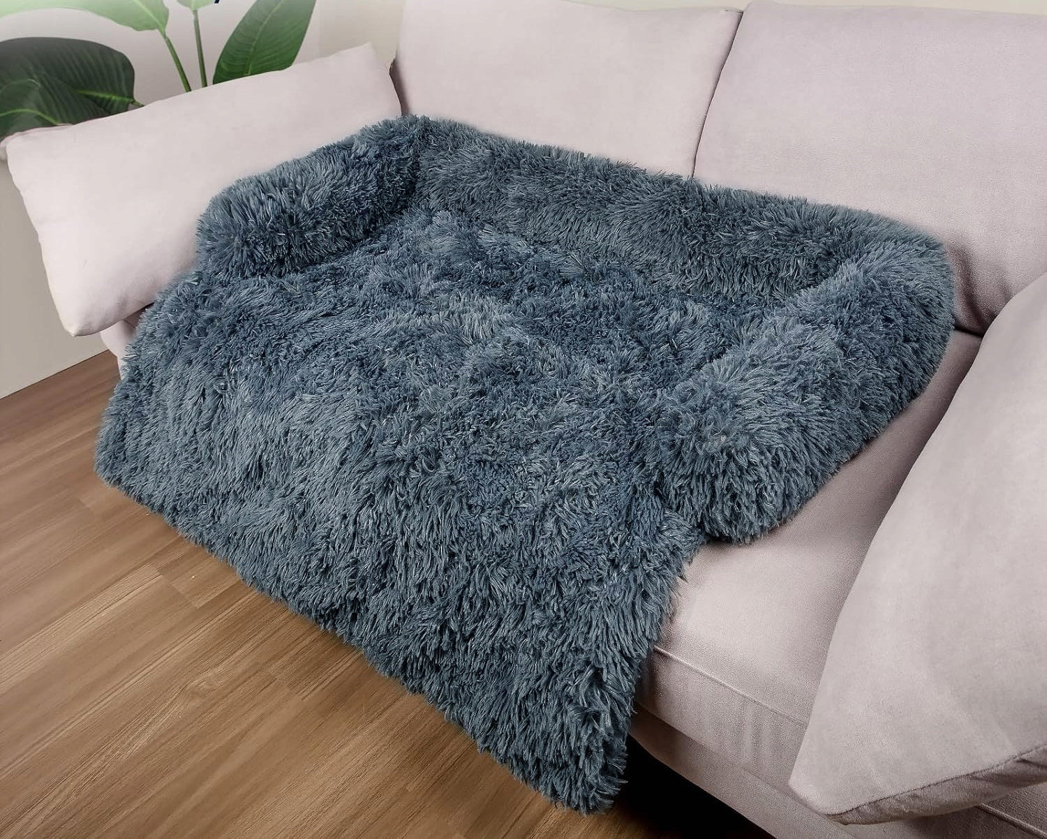 BED CAT DOG Pillow PLUSH Soft CARPET SOFA 76 cm Color gray