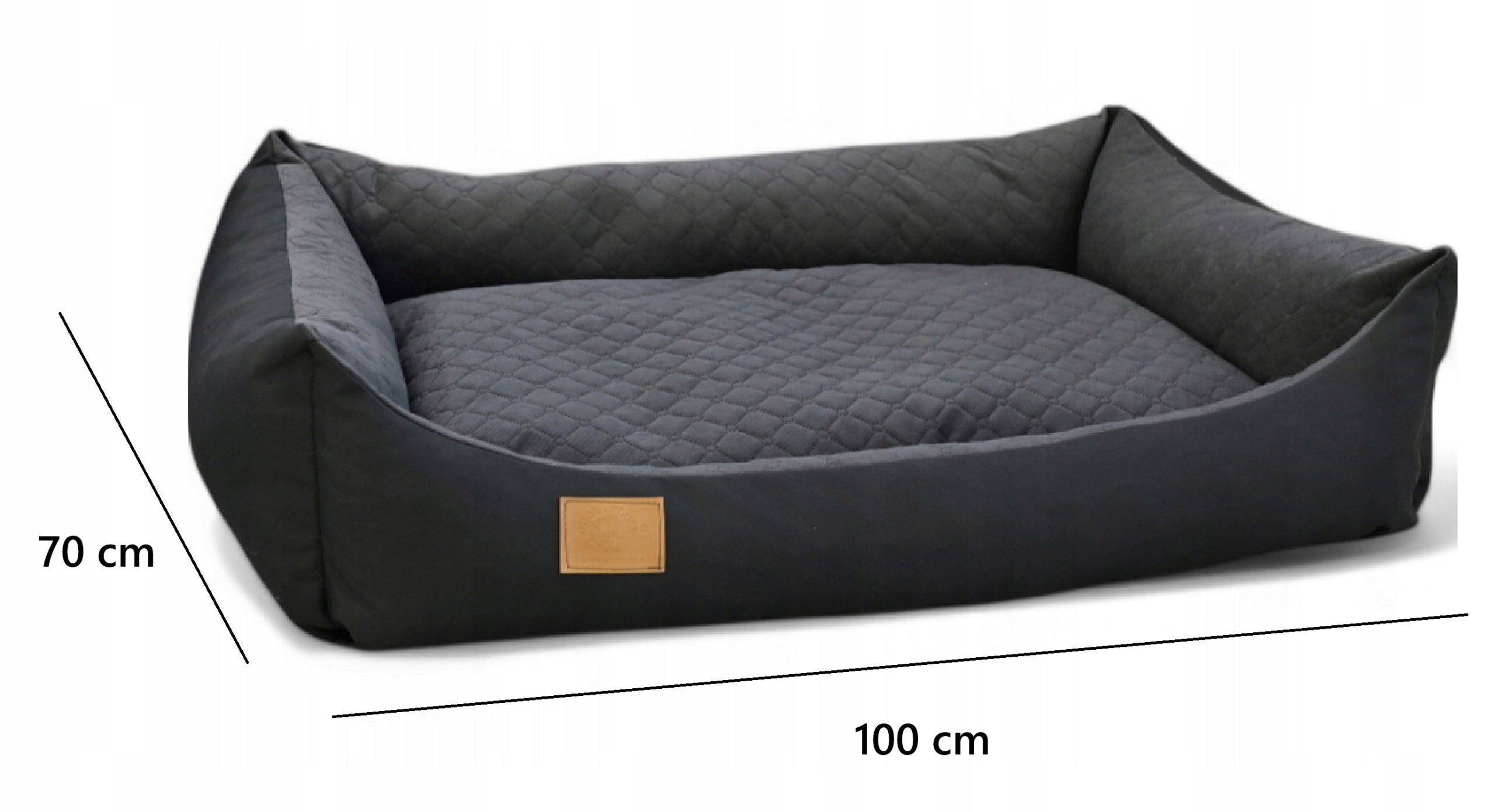 BED FOR DOG PLAYPEN COUCH BED 100x70 Color gray