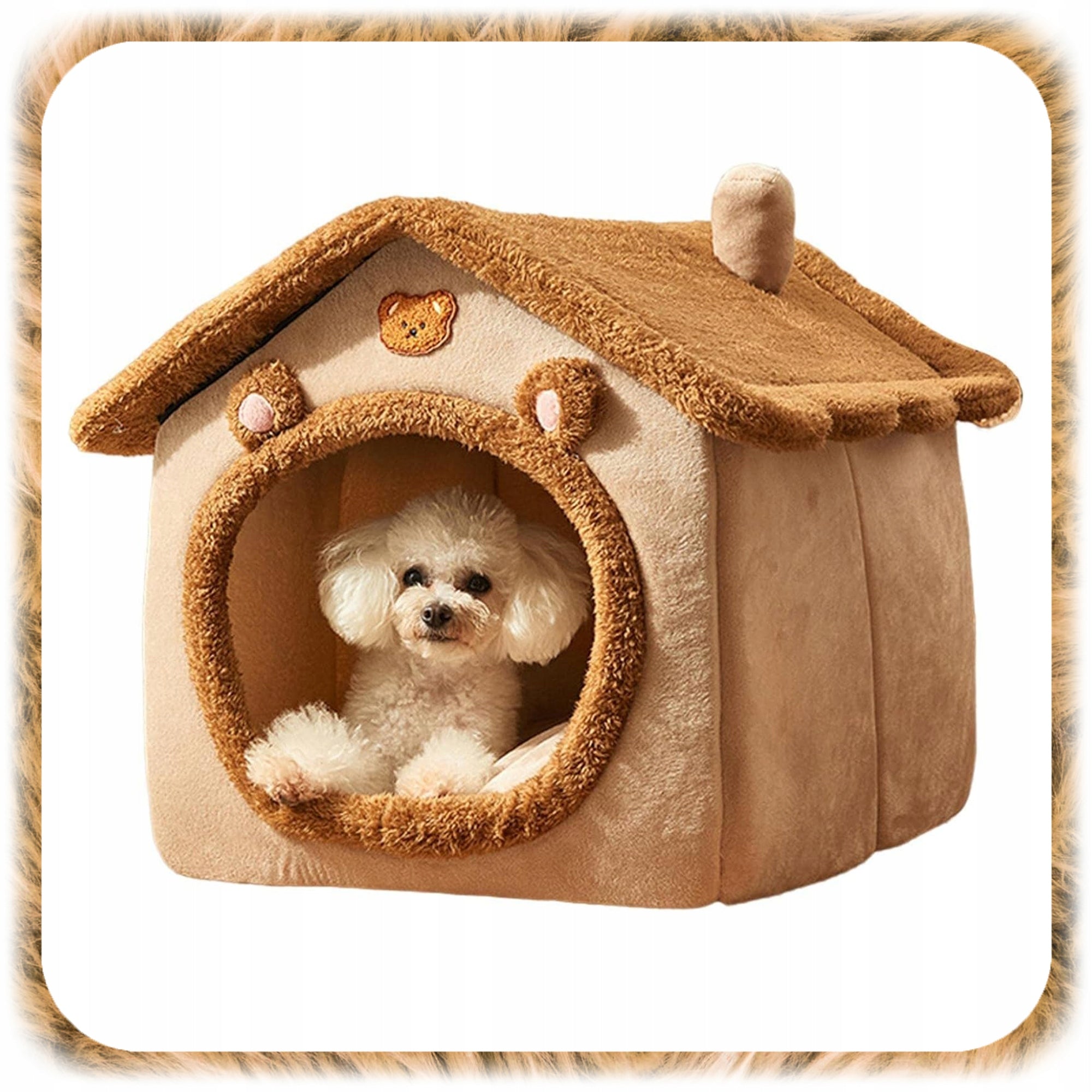 BED KENNEL PLUSH HOUSE FOR CAT DOG BEDDING PLAYPEN PILLOW COUCH Kind cat house