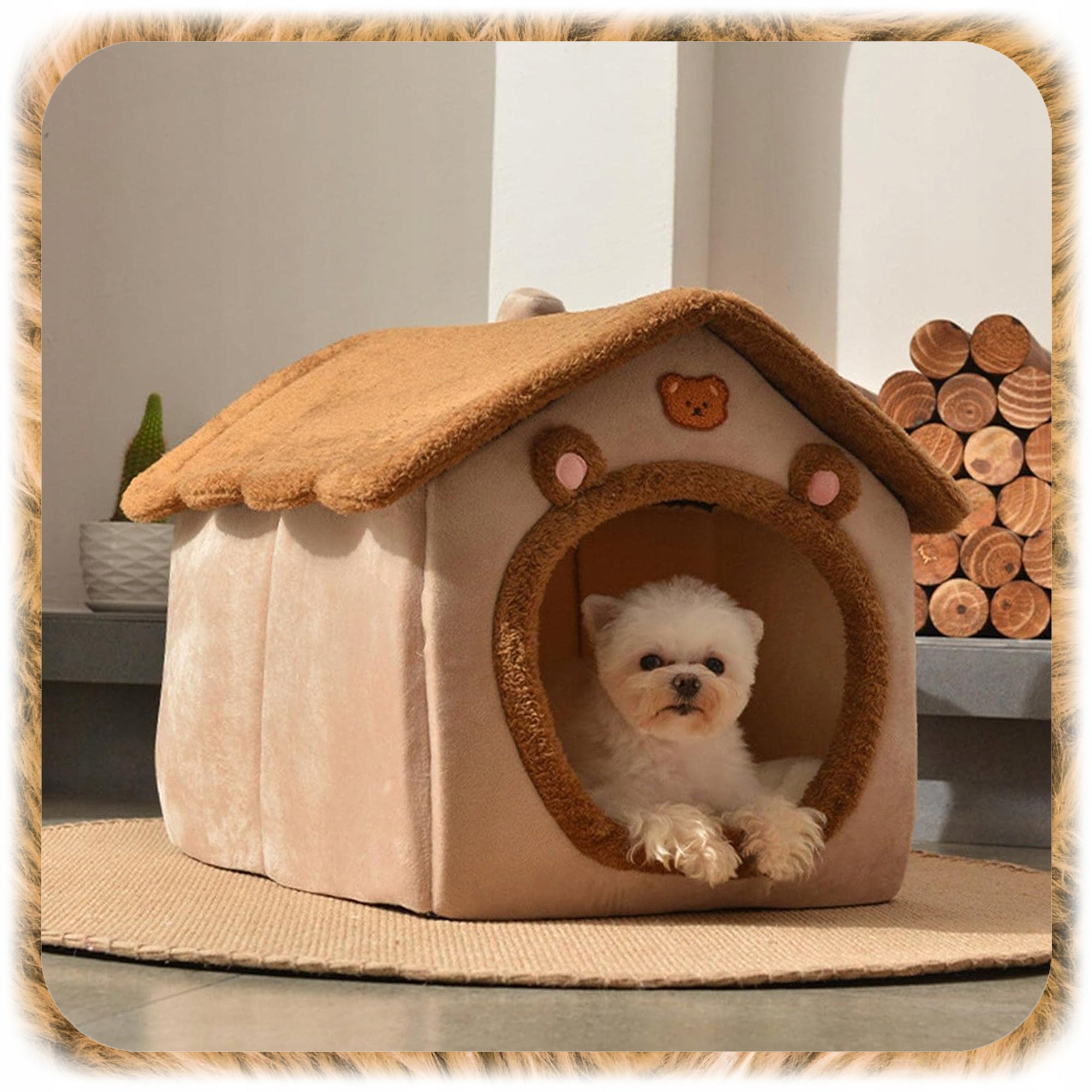 BED KENNEL PLUSH HOUSE FOR CAT DOG BEDDING PLAYPEN PILLOW COUCH Manufacturer code 0070750