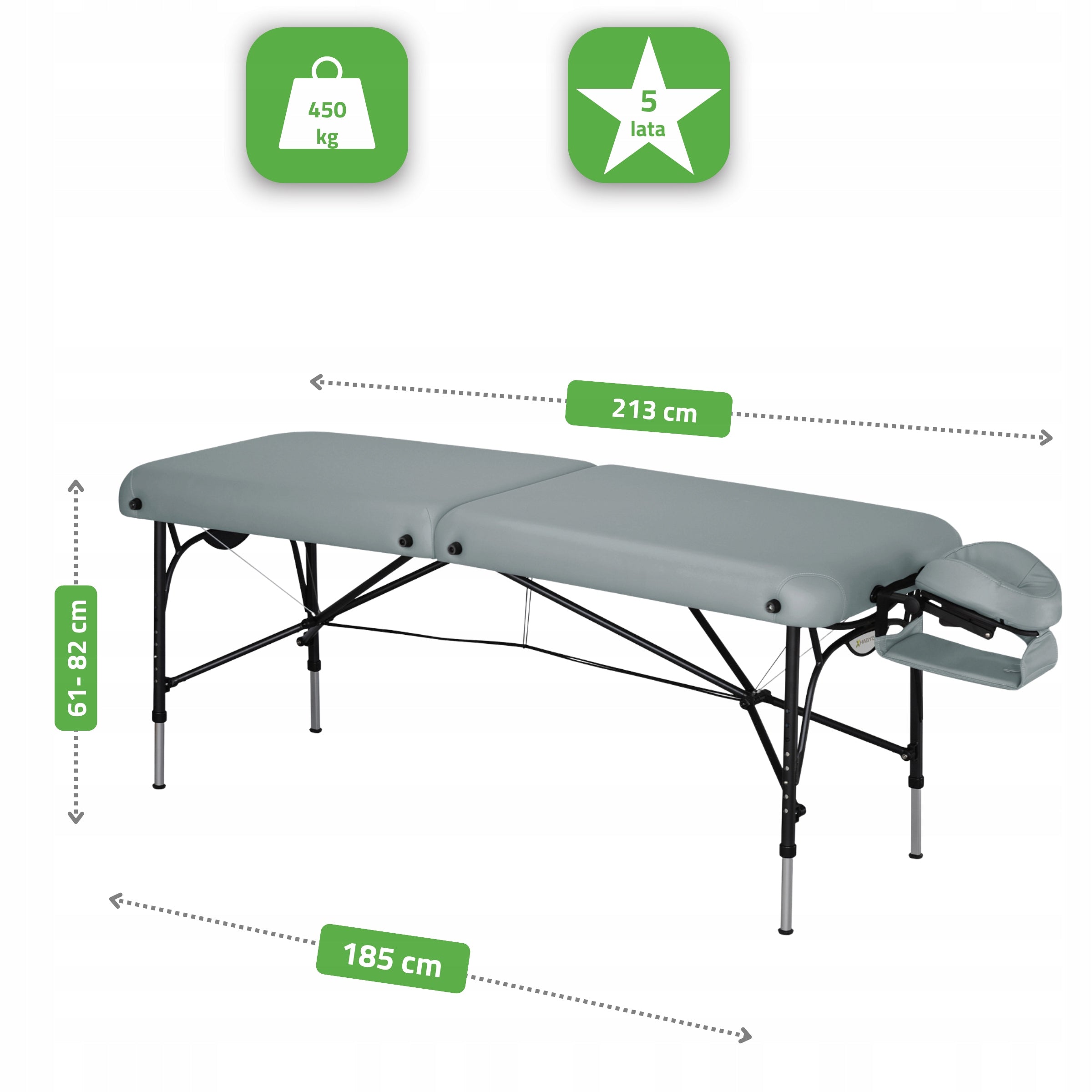 BED MASSAGE TABLE ALUMINUM FOLDING SMART HIGH STABILITY HABYS EAN (GTIN) 5907813381355
