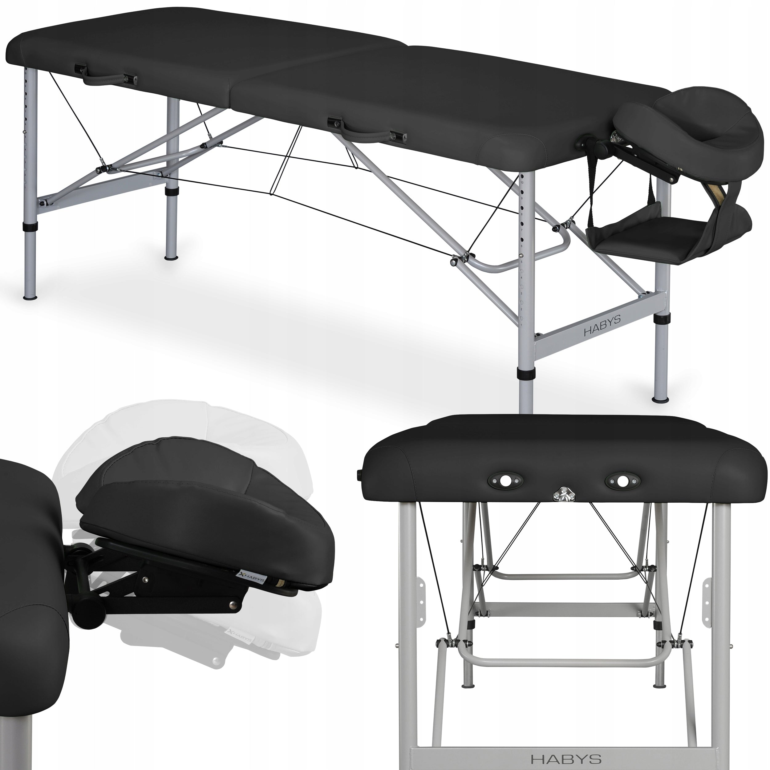 BED MASSAGE TABLE FOLDING ALUMINUM LIGHTWEIGHT DURABLE AERO 70 HABYS